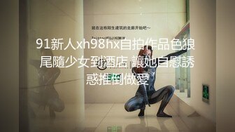 91新人xh98hx自拍作品色狼 尾隨少女到酒店 讓她自慰誘惑推倒做愛