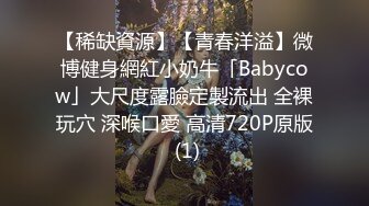 【稀缺資源】【青春洋溢】微博健身網紅小奶牛「Babycow」大尺度露臉定製流出 全裸玩穴 深喉口愛 高清720P原版 (1)